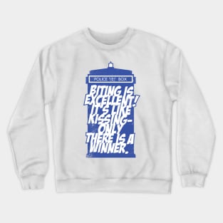 Biting is Excellent Crewneck Sweatshirt